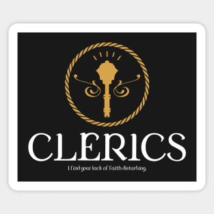 Clerics Cleric Tabletop RPG Gaming Sticker